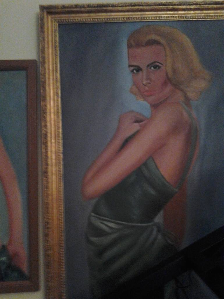 PORTRAIT OF GRACE KELLY Painting by Heriberto Morales | Saatchi Art