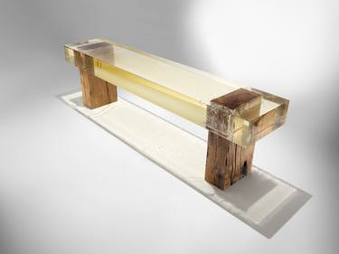 WOOD FOSSIL BENCH | FOR AMMANN GALLERY thumb