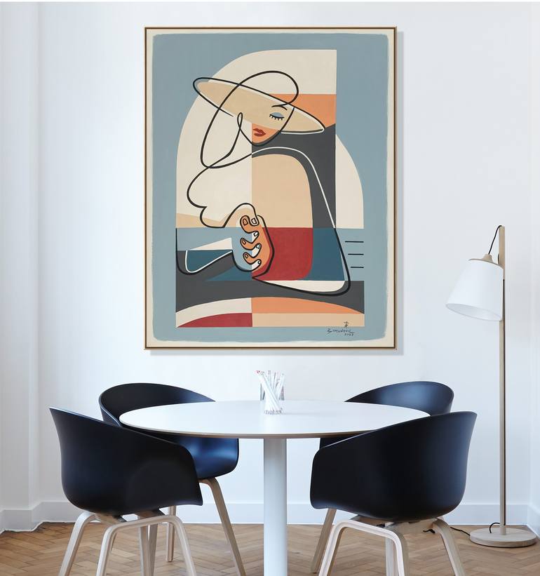 Original Abstract Nude Painting by Bernard Simunovic