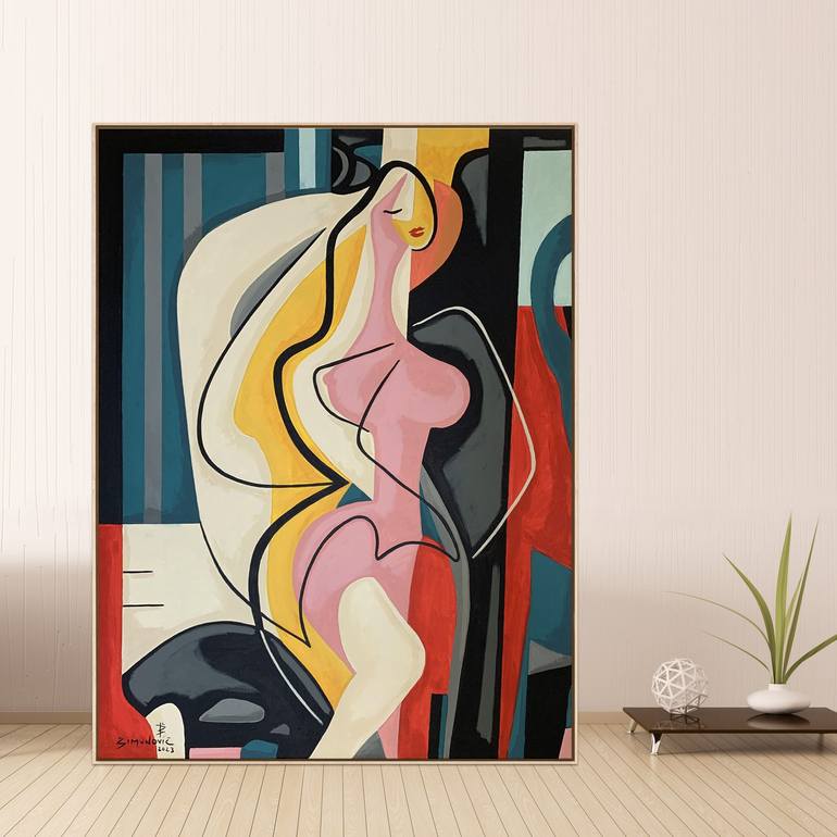 Original Nude Painting by Bernard Simunovic