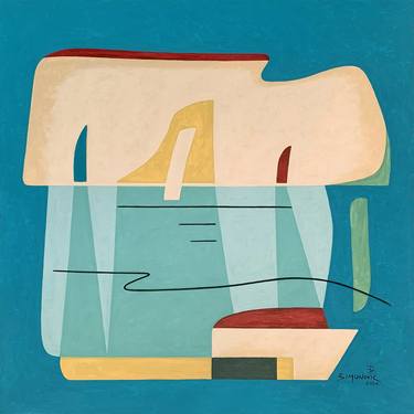 Saatchi Art Artist Bernard Simunovic; Paintings, “Sailing into Tranquility” #art
