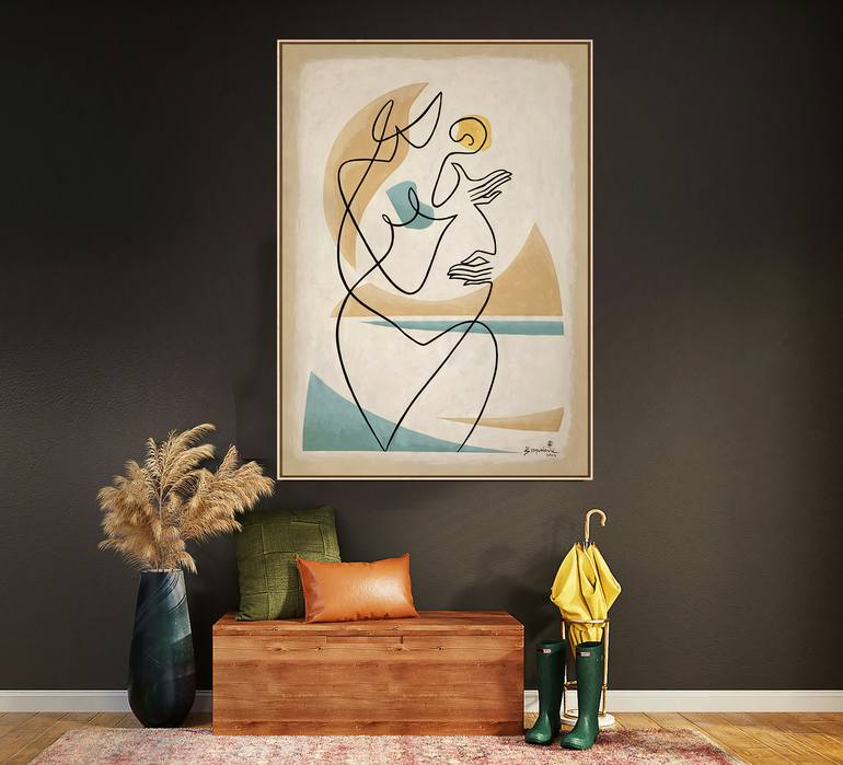 Original Abstract Painting by Bernard Simunovic