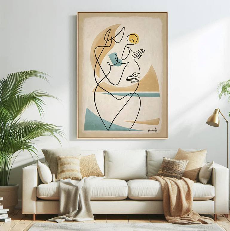 Original Abstract Painting by Bernard Simunovic