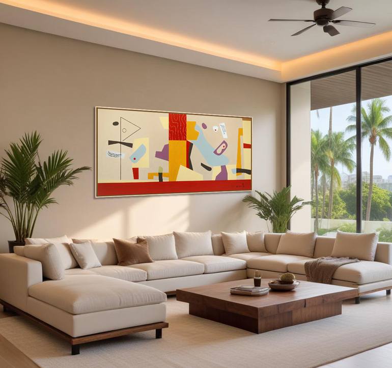 Original Abstract Expressionism Abstract Painting by Bernard Simunovic