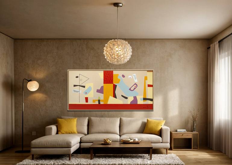 Original Abstract Expressionism Abstract Painting by Bernard Simunovic