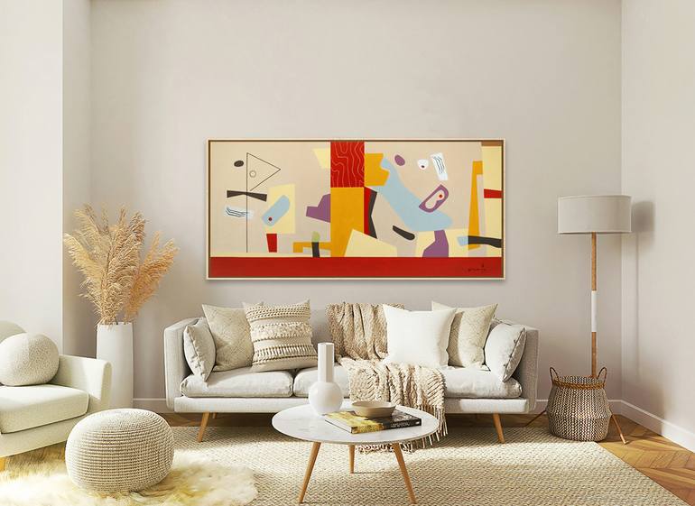 Original Abstract Expressionism Abstract Painting by Bernard Simunovic