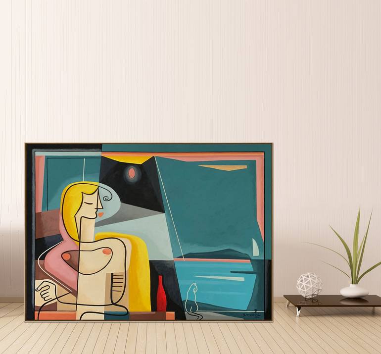 Original Abstract Nature Painting by Bernard Simunovic
