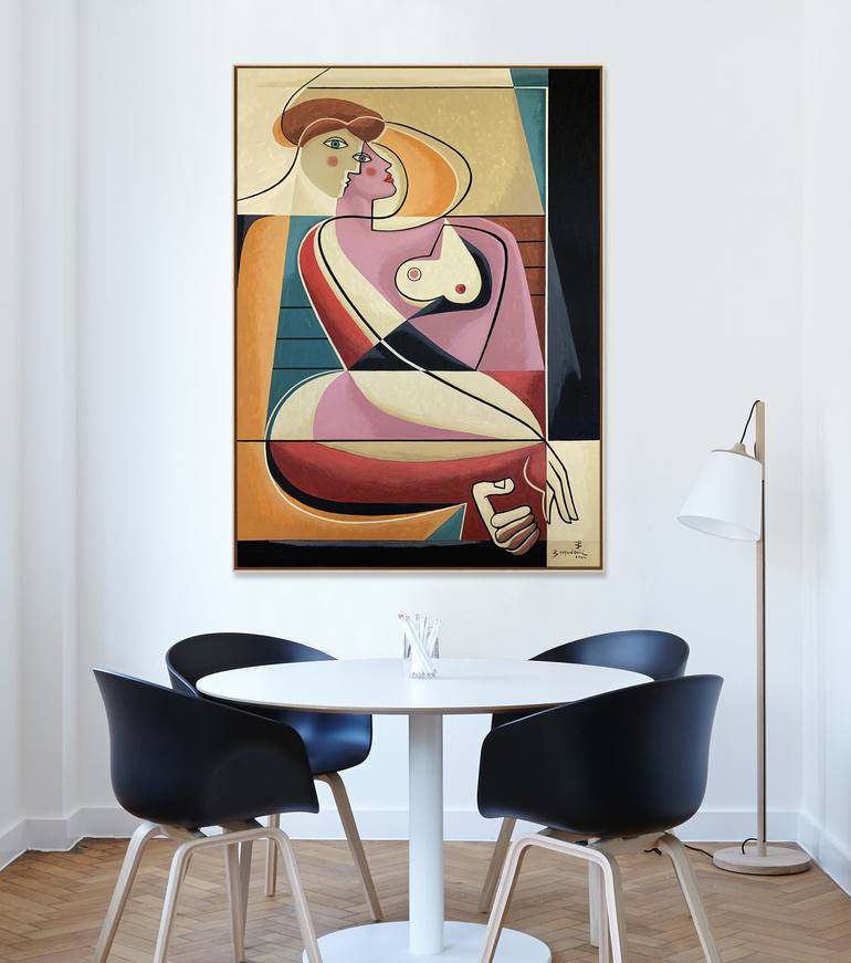 Original Abstract Love Painting by Bernard Simunovic