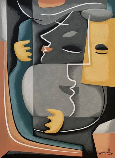 Original Abstract Love Paintings by Bernard Simunovic