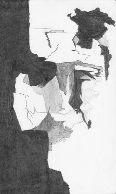 Original Abstract Landscape Drawings by Paul Rabe