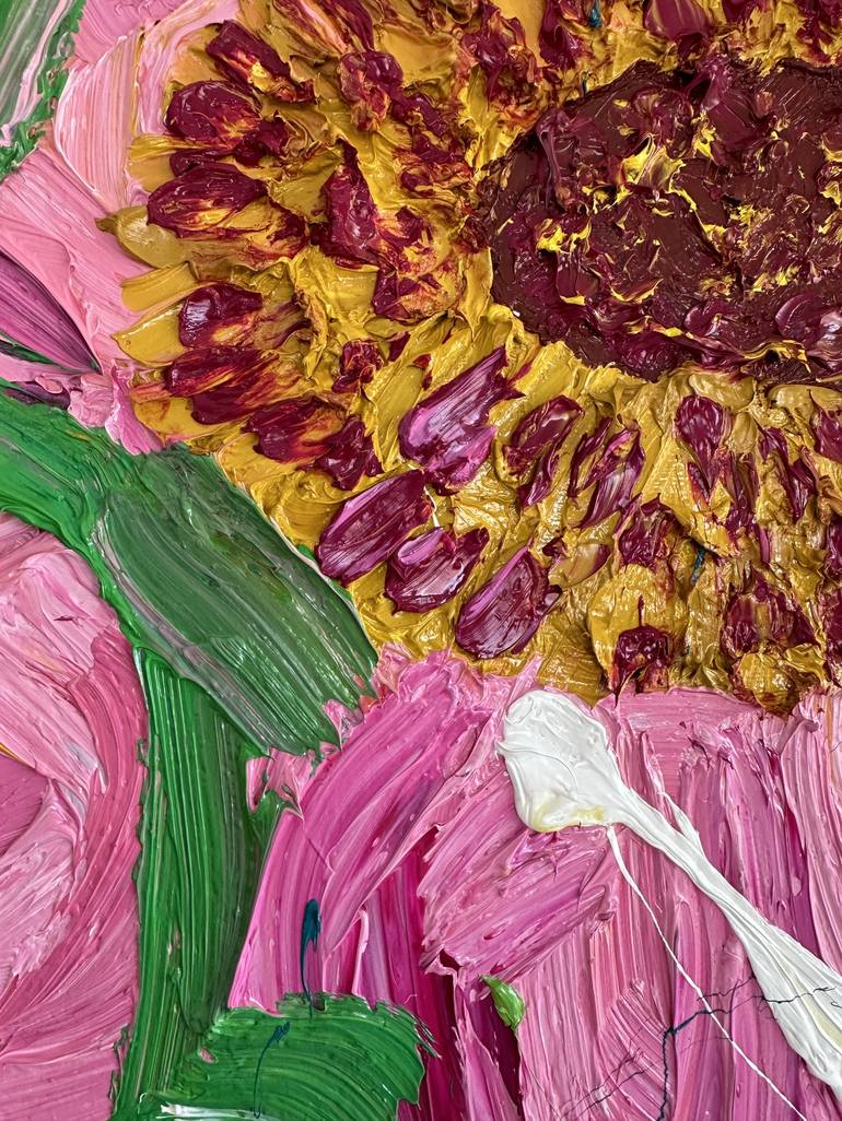 Original Post-impressionism Floral Painting by Liam Porisse