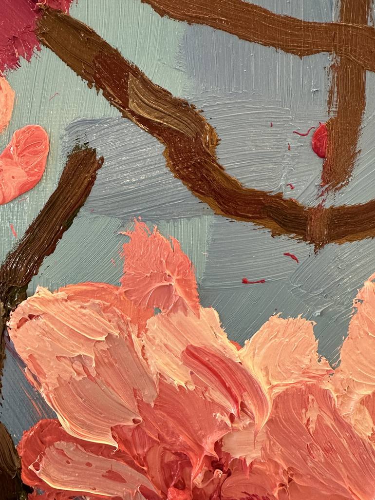 Original Abstract Floral Painting by Liam Porisse