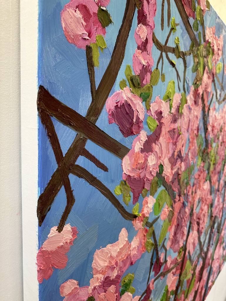 Original Abstract Floral Painting by Liam Porisse