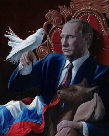 Original Political Painting by Bretislav Stejskal