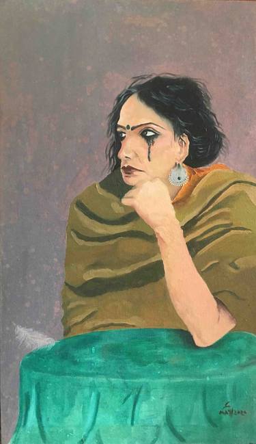 Original Expressionism People Paintings by Suk Raat