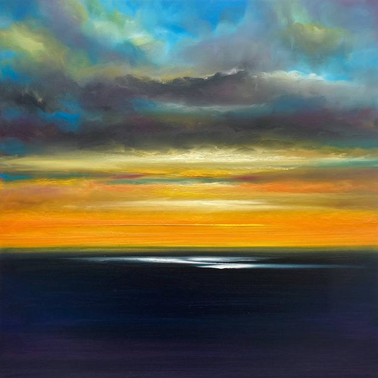 Original Abstract Expressionism Seascape Paintings by Julia Everett