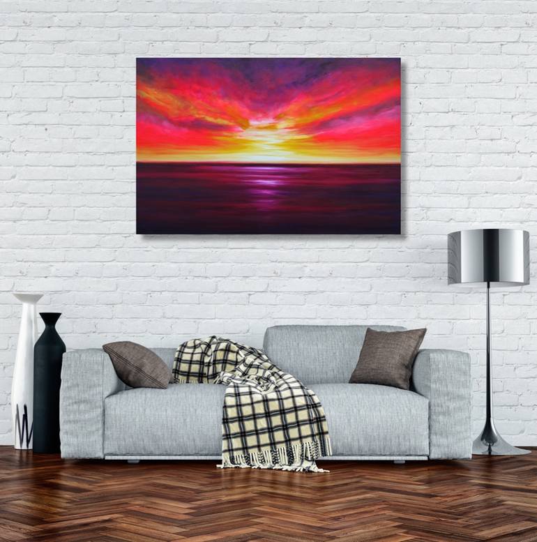 Original Abstract Expressionism Abstract Painting by Julia Everett