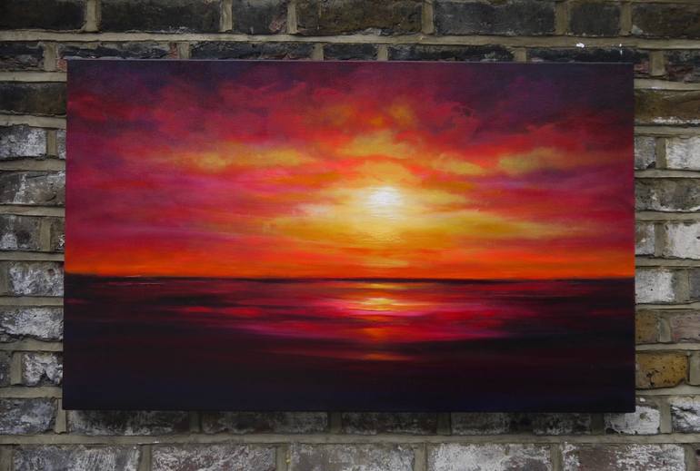 Original Abstract Seascape Painting by Julia Everett