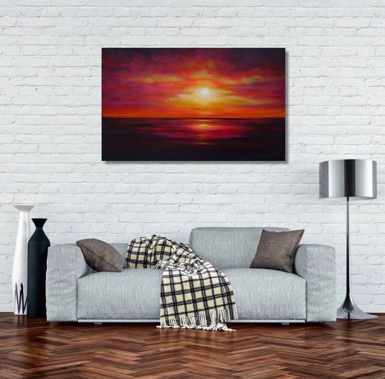 Original Abstract Seascape Painting by Julia Everett