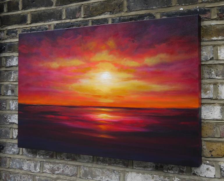 Original Abstract Seascape Painting by Julia Everett