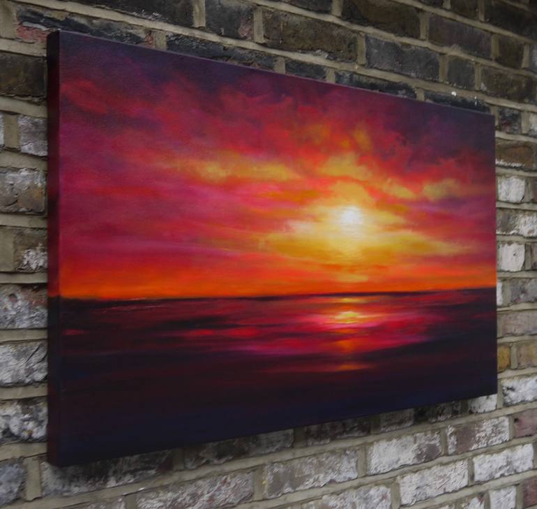 Original Abstract Seascape Painting by Julia Everett