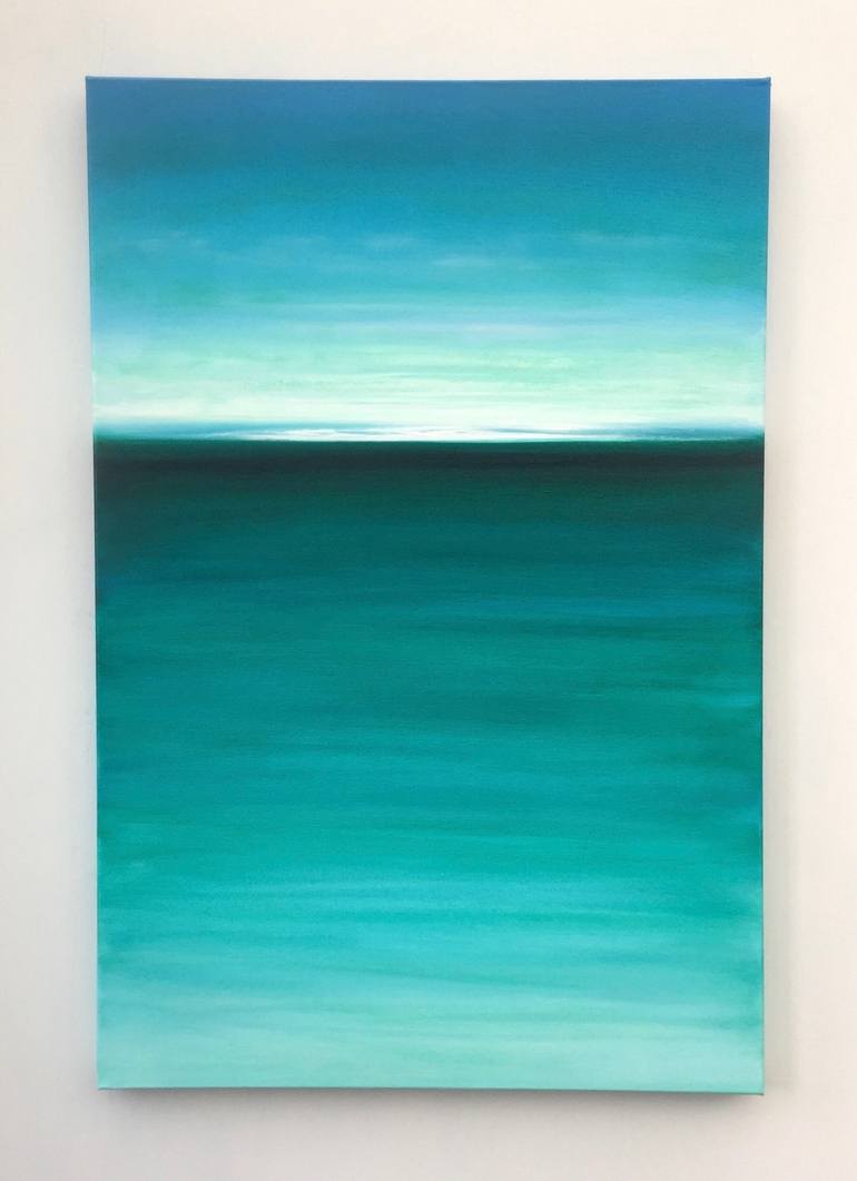 Original Abstract Seascape Painting by Julia Everett