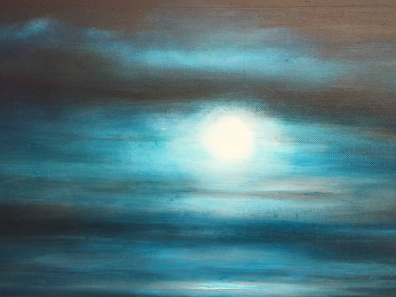 Original Abstract Seascape Painting by Julia Everett