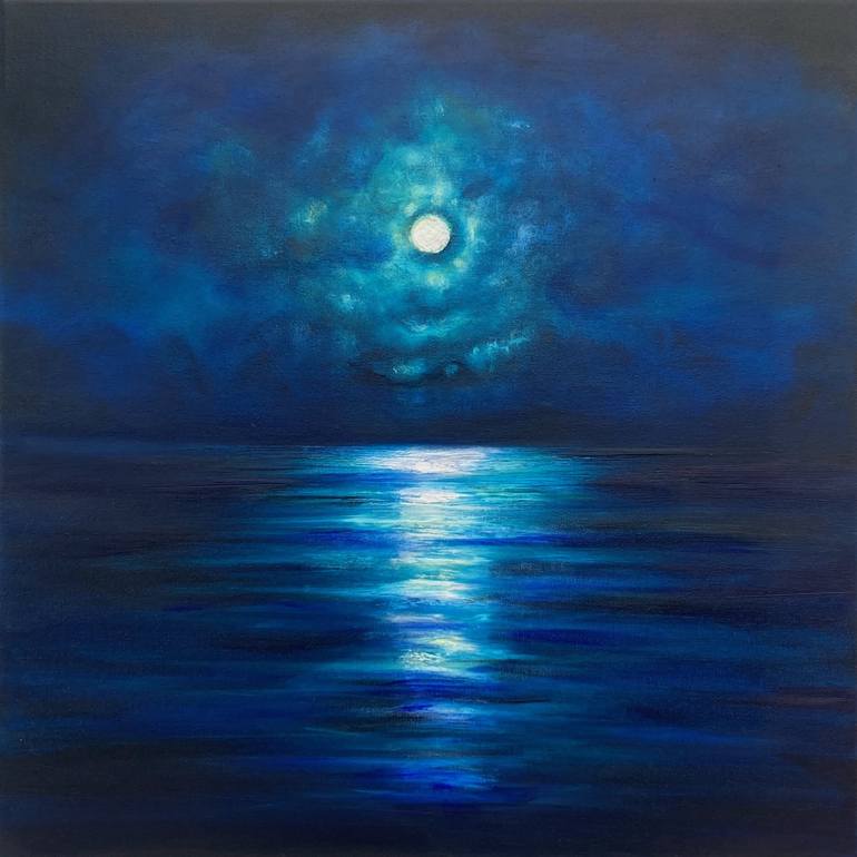 By　Painting　Moon　Everett　by　of　the　Art　Light　the　Julia　Saatchi