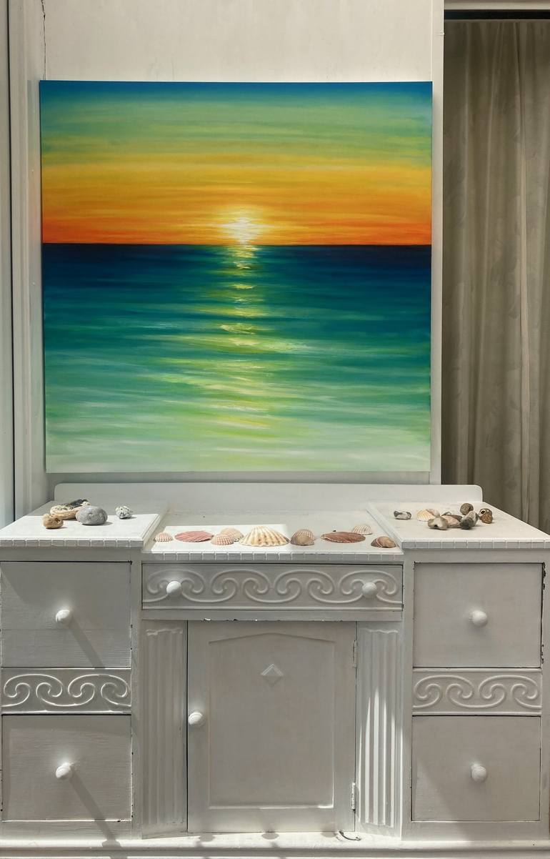 Original Impressionism Seascape Painting by Julia Everett
