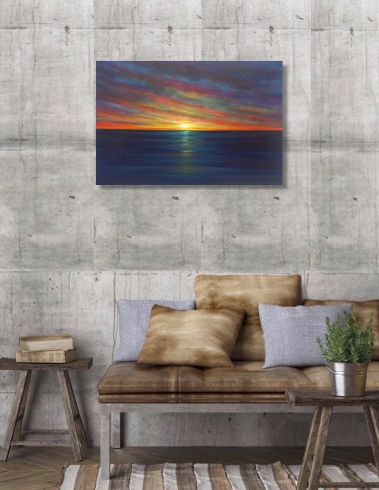 Original Impressionism Seascape Painting by Julia Everett