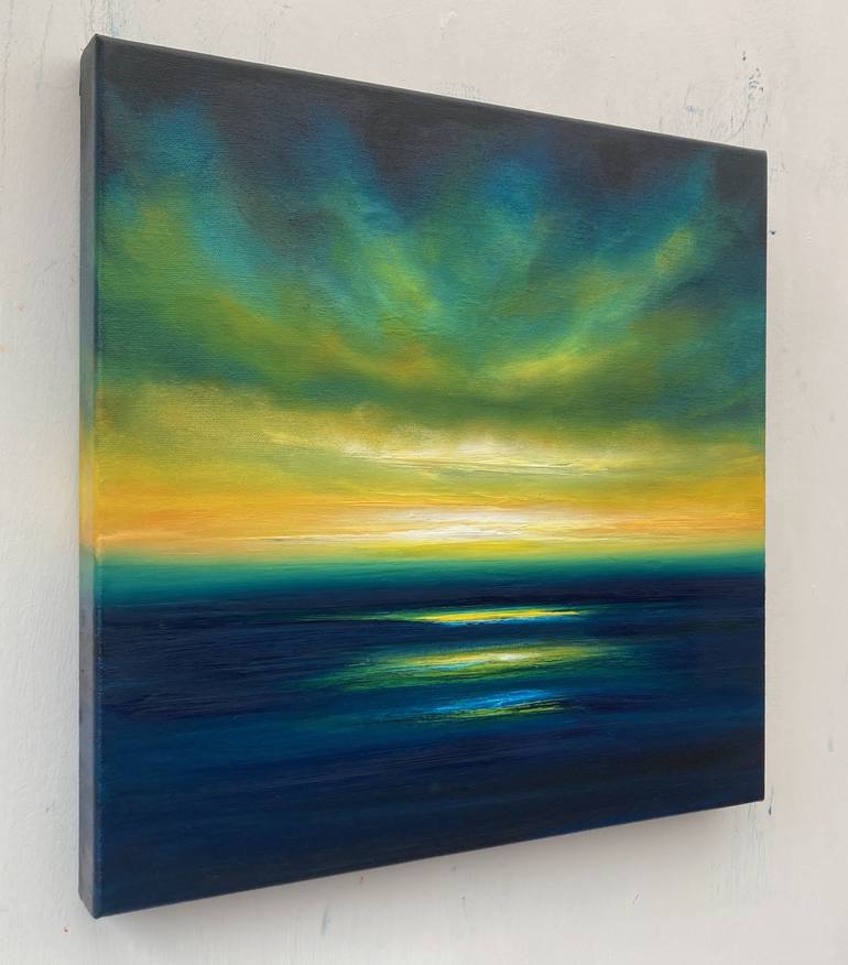 Original Abstract Seascape Painting by Julia Everett