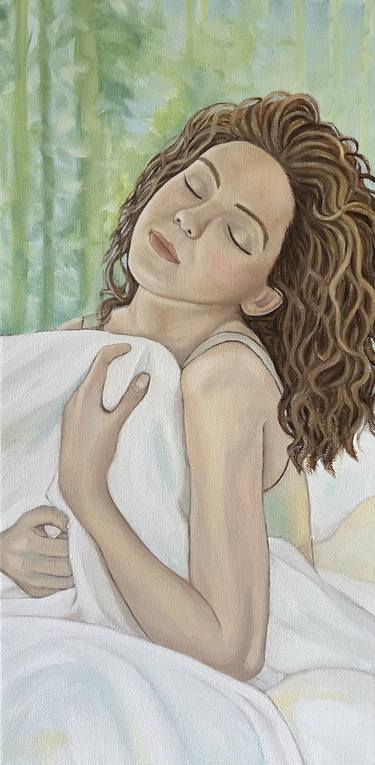 Original Figurative Women Painting by Gladys Jimenez