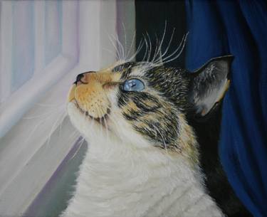 Print of Modern Cats Paintings by Gladys Jimenez