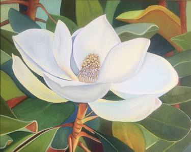 Print of Realism Floral Paintings by Gladys Jimenez