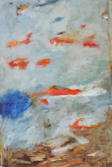 Original Abstract Expressionism Abstract Paintings by Eleni Pappa Tsantilis