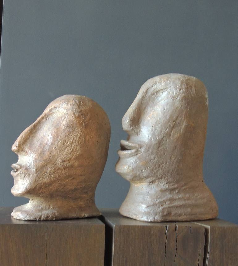 Original Abstract People Sculpture by Eleni Pappa Tsantilis