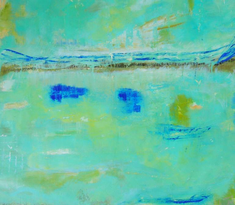 Original Abstract Expressionism Abstract Painting by Eleni Pappa Tsantilis