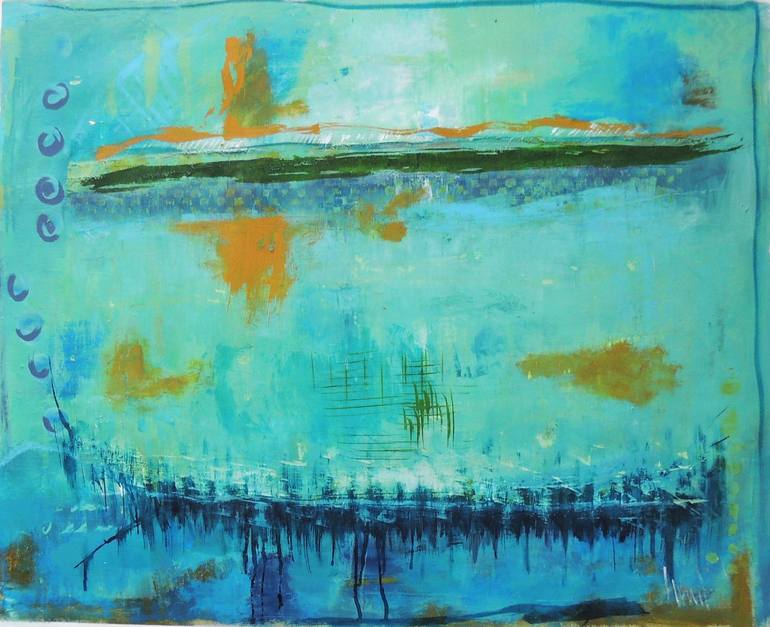 Original Abstract Expressionism Abstract Painting by Eleni Pappa Tsantilis