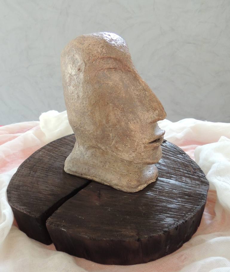 Original Abstract Portrait Sculpture by Eleni Pappa Tsantilis