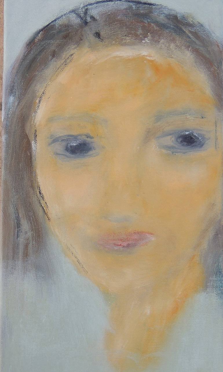 Original Abstract Portrait Painting by Eleni Pappa Tsantilis
