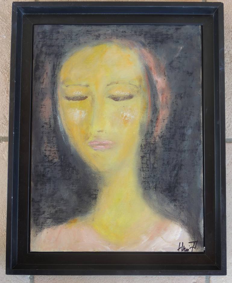 Original Figurative Abstract Painting by Eleni Pappa Tsantilis