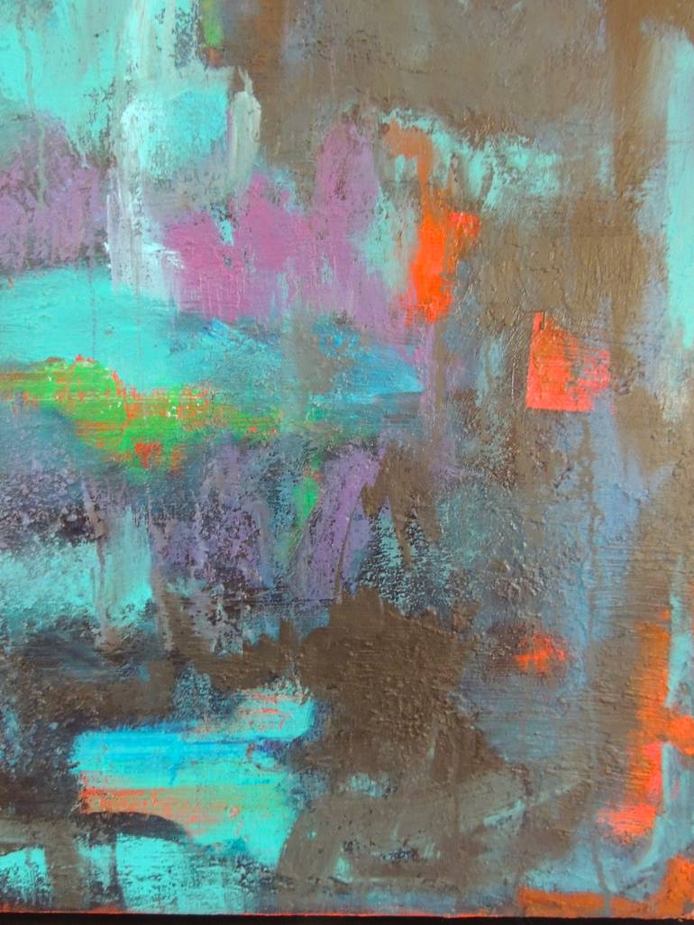 Original Abstract Expressionism Abstract Painting by Eleni Pappa Tsantilis
