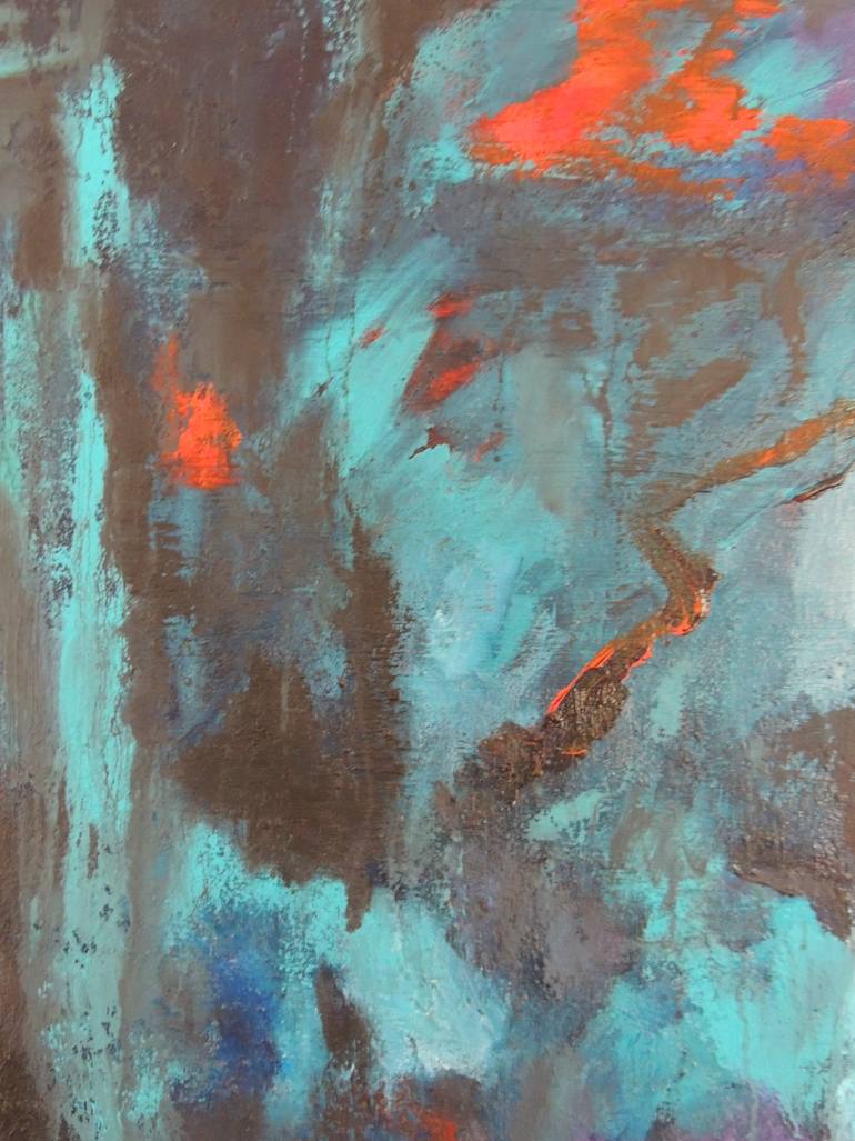 Original Abstract Expressionism Abstract Painting by Eleni Pappa Tsantilis