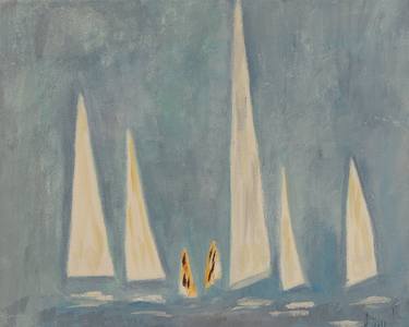 Original Boat Paintings by Eleni Pappa Tsantilis