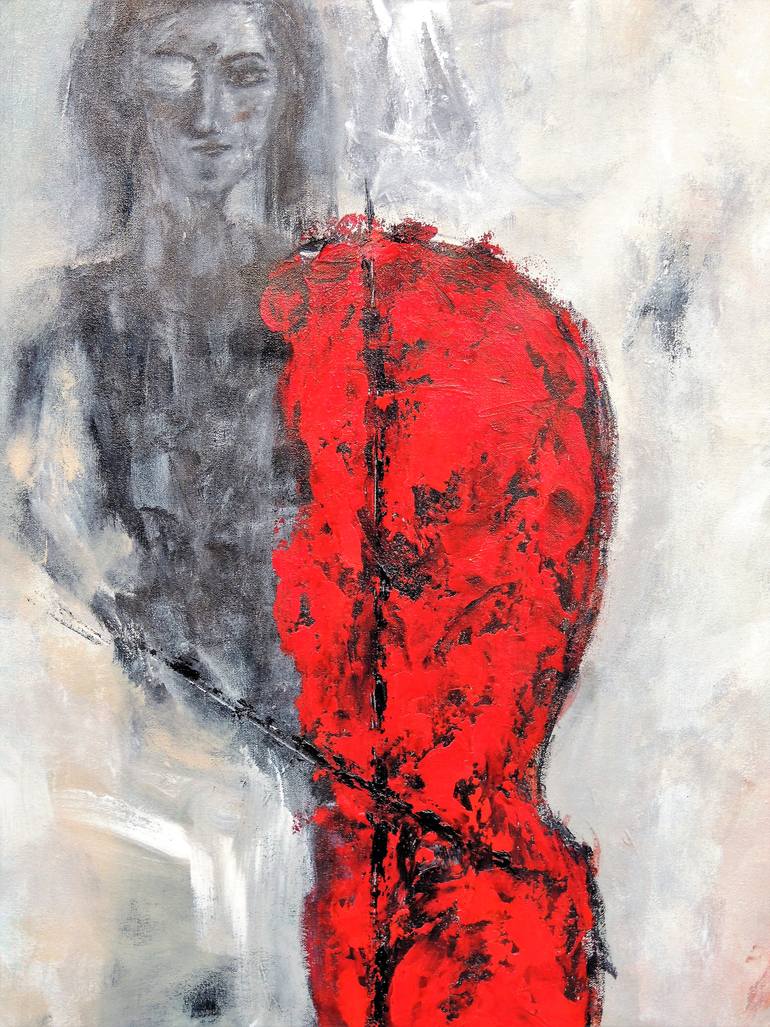 Original Abstract Expressionism Music Painting by Eleni Pappa Tsantilis