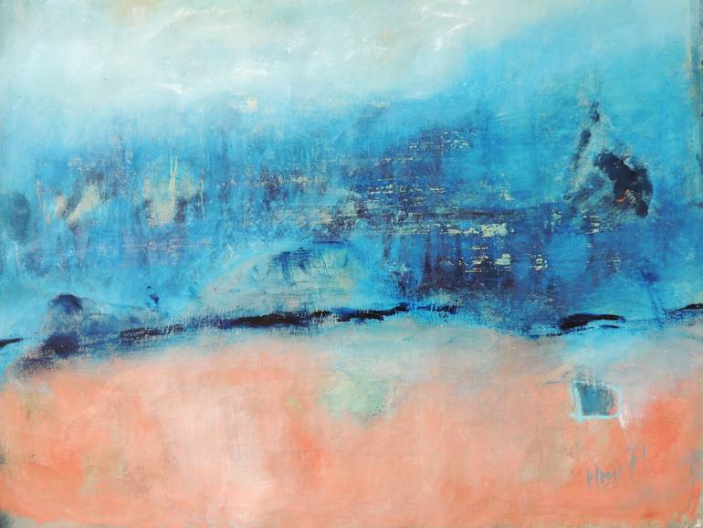 Original Abstract Expressionism Abstract Painting by Eleni Pappa Tsantilis