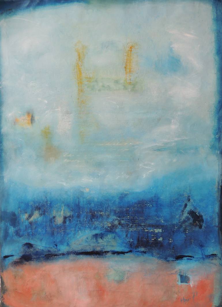 Original Abstract Expressionism Abstract Painting by Eleni Pappa Tsantilis