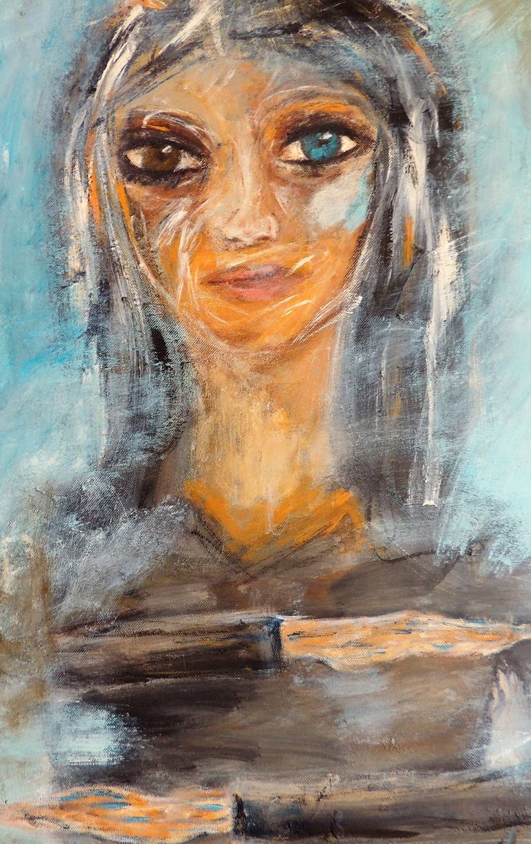 Original Abstract Women Painting by Eleni Pappa Tsantilis