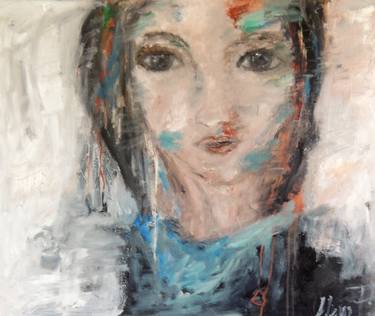 Print of Abstract Expressionism Portrait Paintings by Eleni Pappa Tsantilis
