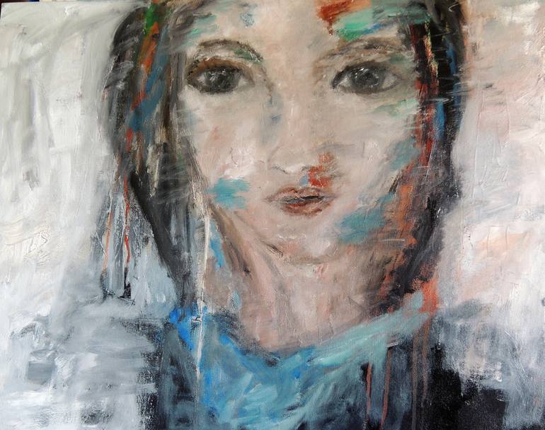Original Portrait Painting by Eleni Pappa Tsantilis